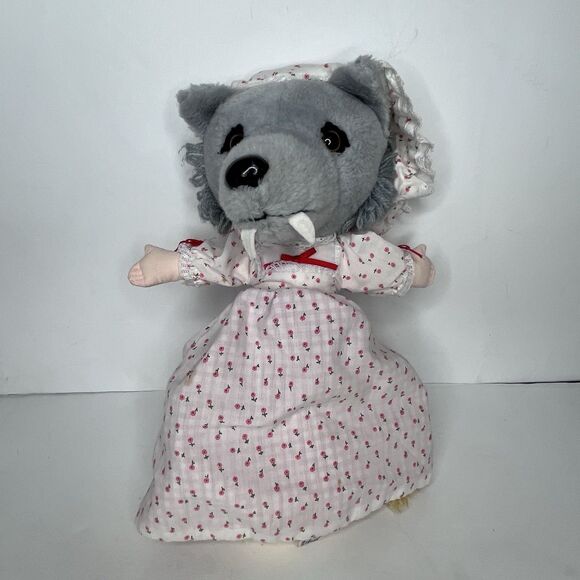 Vintage R. Dakin 1980’s Topsy Turvy Plush Doll Little Red Riding Hood Wolf Toy - Picture 6 of 7